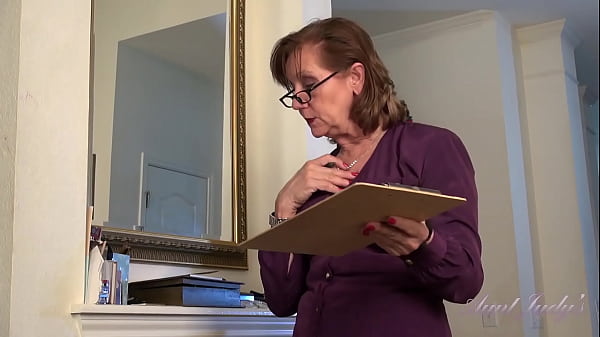 AuntJudys – 60yo Texas Redhead GILF Marie is your new Secretary