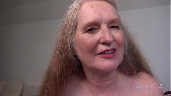 AuntJudys – Your Busty 61yo GILF Stepmom Maggie Jacks you Off & Sucks your Cock