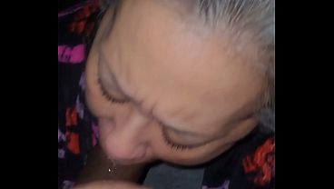 Latina granny gives eye watering blowjob…